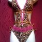 lepard one piece swimsuit