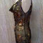 black and gold  party top
