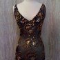 black and gold  party top