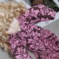 Chocolate Pink Damask Tunic Doll Dress