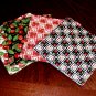 Cherries Fabric Coasters Set of 4