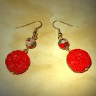 Oriental Red Earrings