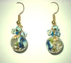Oriental Blue Earrings