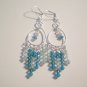 Shades of Teal- Swarovski Chandelier Earrings