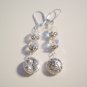 Sun and Moon swarovski crystal dangle earrings