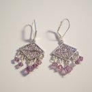 Purple Rain Swarovski dangle earrings