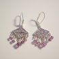 Purple Rain Swarovski dangle earrings