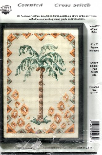 African Palm Counted Cross Stitch Kit