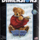 Beary Nice Melody stamped cross stitch kit
