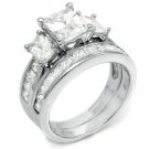 Sterling Silver Wedding Set