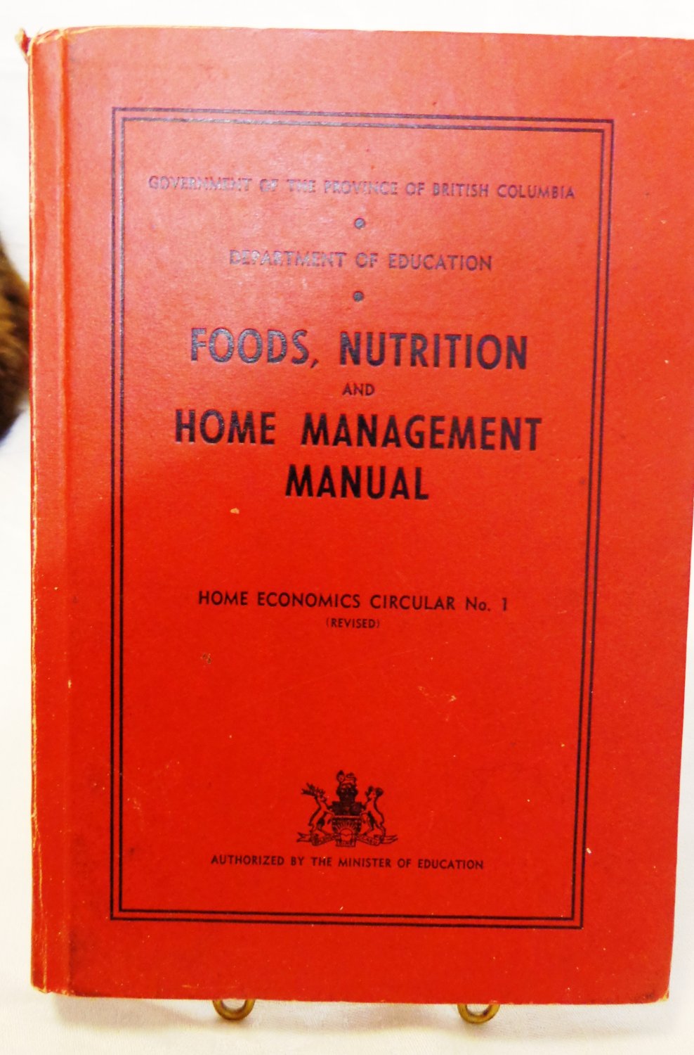 Foods, Nutrician and Home Management Manual 1956 home ec text AL1551