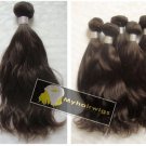 free ship,100% brazilian hair extensions,color 1b,2#,14",natural wavy