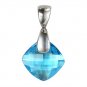 Swiss Blue Topaz Pendant!