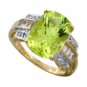 6.69 ct Lemon Topaz and Diamond Ring!