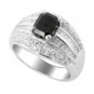 2.06 carat Black Diamond set in  wg!