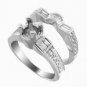 0.70 ct VS Diamond Semi Mounting 18K White Gold
