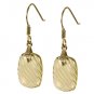 Cushion Carved Green Quartz Earrings!
