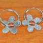 Sandbrushed Matte Polish Hoop and Flower Earrings!