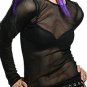 Lip Service black fishnet shirt, size small