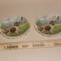 2 ROYAL STANDARD FINE BONE CHINA ENGLAND 41/2" SMALL PLATES SPINGER SPANIEL