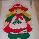 CHRISTMAS DOLL PANEL FROM SPRING MILLS LATE 1970'S