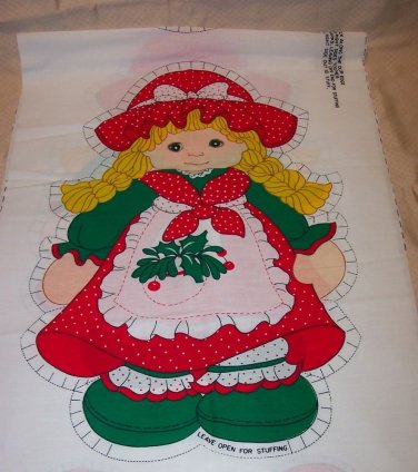 CHRISTMAS DOLL PANEL FROM SPRING MILLS LATE 1970'S