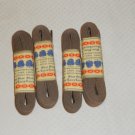 SHOE LACES BROWN  MADE IN USA/WOODLAWN MILLS 63" / 5/16" WIDE FLAT 4  PAIRS