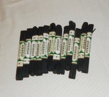 SHOE STRINGS MADE IN USA/H.H. HACKMAN LEATHER CO. 40 INCHES COTTON  12 PAIRS bla
