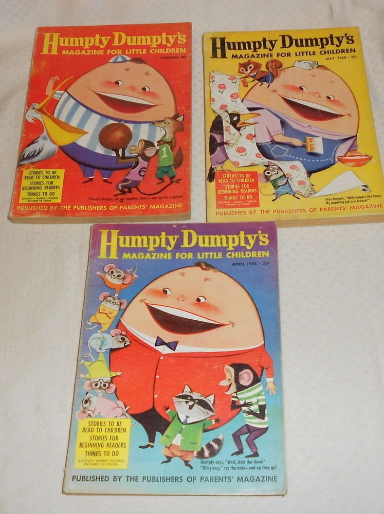 HUMPTY DUMPTY'S MAGAZINE FOR LITTLE CHILDREN (3) JAN. ,APR., MAY,1958