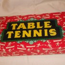 TABLE TENNIS VINTAGE WITH PINGPONG BALLS MADE IN ENGLAND MILTON BRADLEY 40's /50