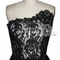 New Black Short Formal Gown Cocktail Party Women Lace Evening Ball Dresses
