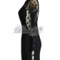 Sexy Black Spandex Leisure Sleeves Prom Mini Dots Clubwear Evening Dress