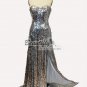 Homecoming Sequins Long Split Party Formal Gown Evening Prom Bridal Women Dress