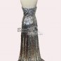 Homecoming Sequins Long Split Party Formal Gown Evening Prom Bridal Women Dress