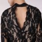 New Elegant Black Lace Long Sleeves Bridesmaid Prom Gown Wedding Women Long formal evening Dresses