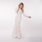 New white lace Mermaid Backless beach Wedding Dresses Bridal gown size 468 10 12