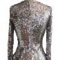 Newest Long Sleeve Red Sequins Women Prom Formal Evening Cocktail Ball Dress