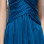 Stock strapless chiffon Long Formal gown evening bridesmaids prom party dresses