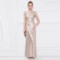 Long sequin rose Gold Wedding Bridesmaid Prom Women Dress Party Evening Formal