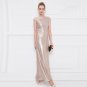 Long sequin rose Gold Wedding Bridesmaid Prom Women Dress Party Evening Formal
