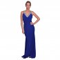 New Women Sexy Blue v-neck hand-beaded long formal gown party evening prom dress Red