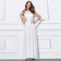 New lace chiffon white pink wedding gown bridal bridesmaids' fromal prom dresses