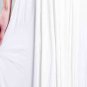 Stock Sexy White V-neck long formal evening ball gown cocktail party prom dress