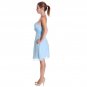 New Light blue chiffon women sweetheart short cocktail bridesmaids formal prom dresses pink