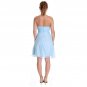 New Light blue chiffon women sweetheart short cocktail bridesmaids formal prom dresses pink