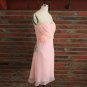 New Light Pink chiffon women sweetheart short cocktail bridesmaids formal prom dresses
