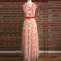 Elegant Red Capped sleeve Tulle Long formal Wedding gowns Evening party Prom dresses