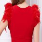 Sexy V-neck Red Cocktail Ball Party Short Women Dress clubwear