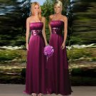 Elegant Burgundy Wedding Prom Bridesmaid Dresses Long formal evening gowns