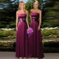 Elegant Burgundy Wedding Prom Bridesmaid Dresses Long formal evening gowns